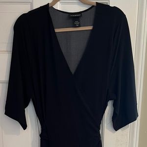 Lane Bryant Black dress with Pink accents